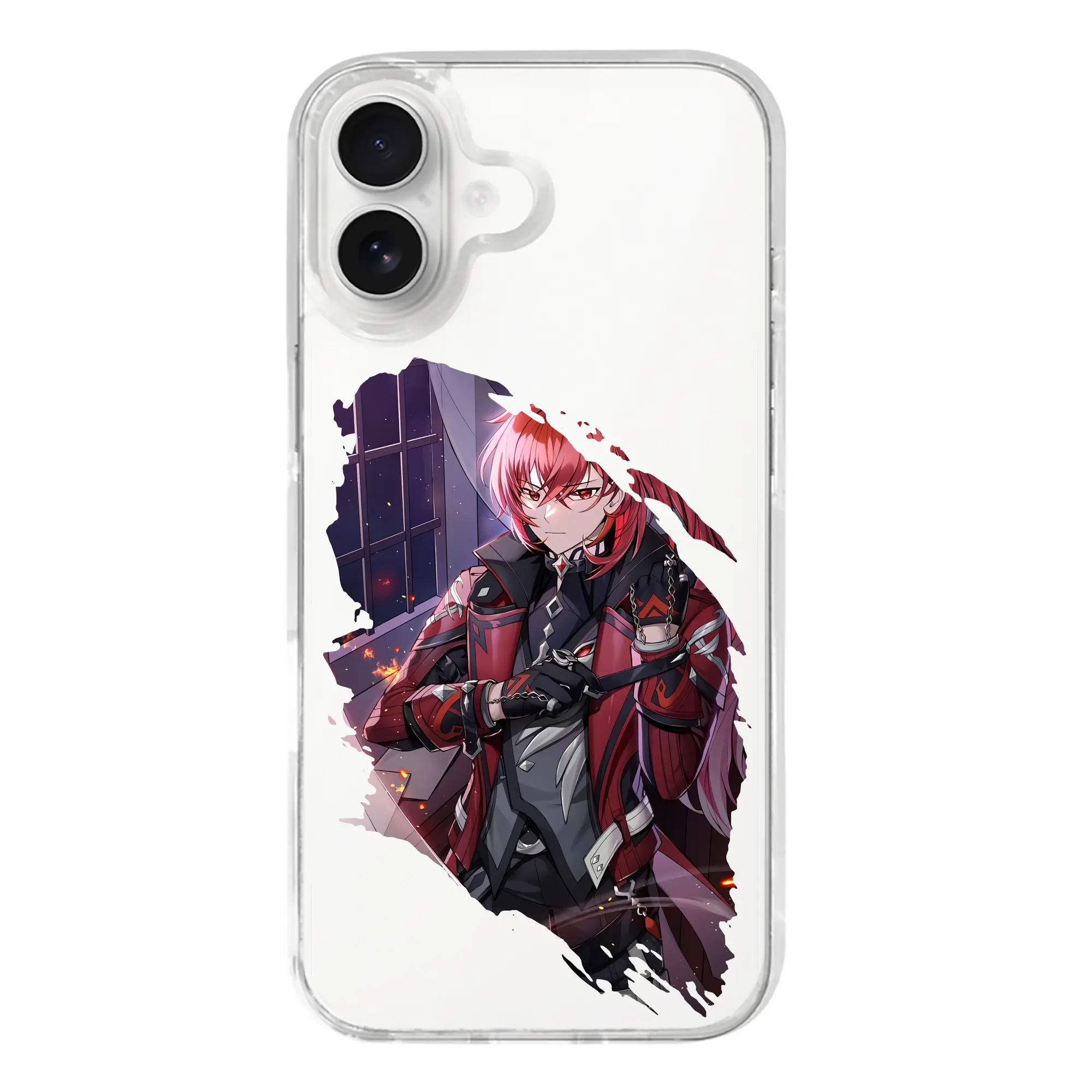 原 神 グッズ ディルック - iPhone 17シリーズ 透明スマホケース – 薄型・耐衝撃・精密フィット保護カバー